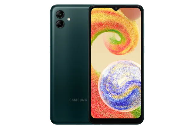 Samsung Galaxy A04 in Deep Green