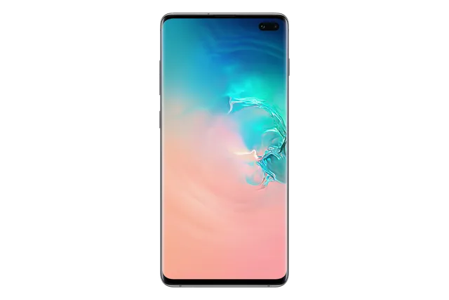 Samsung Galaxy S10+ in Prism White